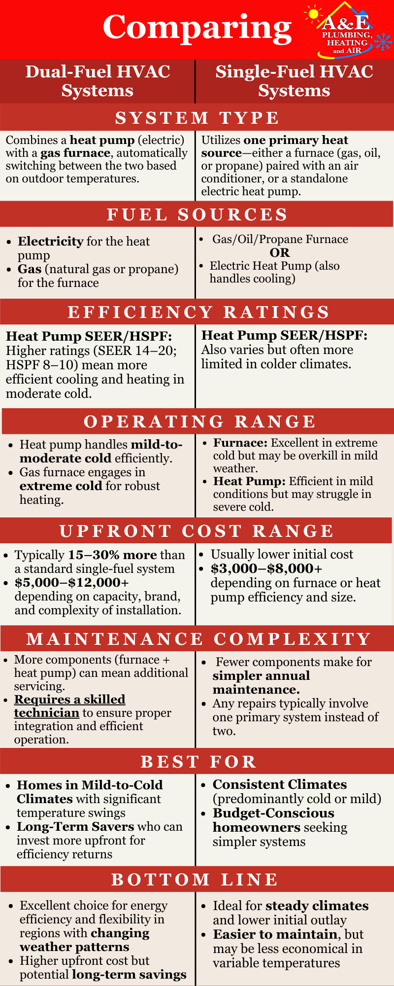 Dual vs Single Fuel HVAC Systems